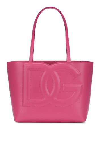 Dolce & Gabbana embossed-logo tote bag - Rosa