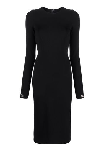 Dolce & Gabbana long-sleeved tailored dress - Nero