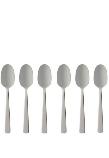 Dolce & Gabbana logo-engraved coffee spoons (set of six) - Argento