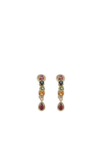 Dolce & Gabbana 18kt yellow gold gemstone drop earrings - Oro