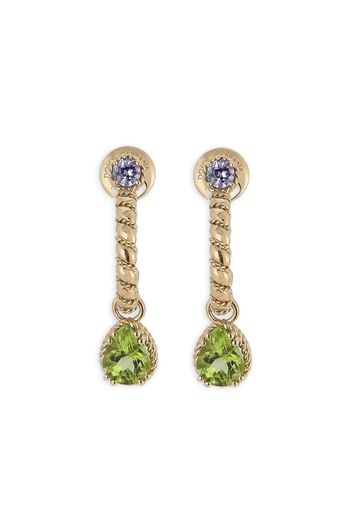 Dolce & Gabbana 18kt yellow gold gemstone drop earrings - Oro