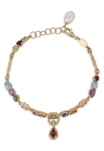 Dolce & Gabbana 18kt yellow gold gemstone drop-design bracelet - Oro