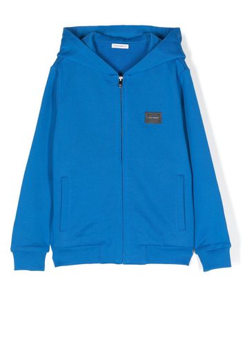 Dolce & Gabbana Kids Felpa con cappuccio - Blu