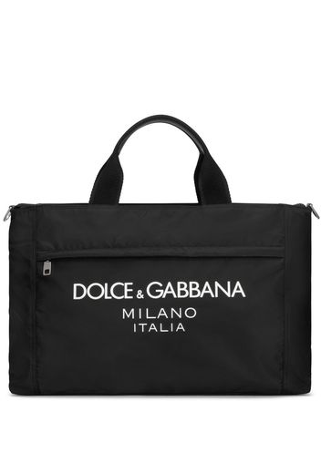 Dolce & Gabbana logo-print tote bag - Nero