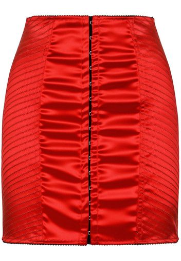 Dolce & Gabbana Minigonna in stile corsetto - Rosso