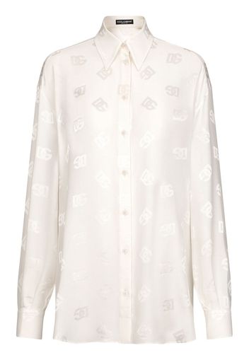 Dolce & Gabbana Camicia a maniche lunghe con decorazione - Bianco