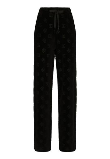 Dolce & Gabbana Pantaloni sportivi con stampa - Nero