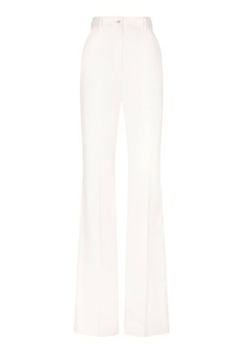 Dolce & Gabbana Pantaloni sartoriali a gamba ampia - Bianco