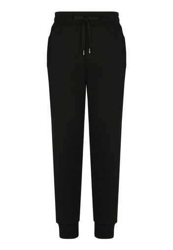 Dolce & Gabbana Pantaloni sportivi con stampa - Nero