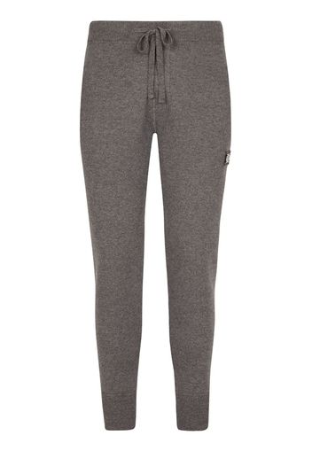 Dolce & Gabbana Pantaloni sportivi con placca logo - Grigio