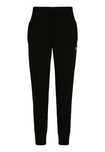 Dolce & Gabbana Pantaloni sportivi con applicazione - Nero