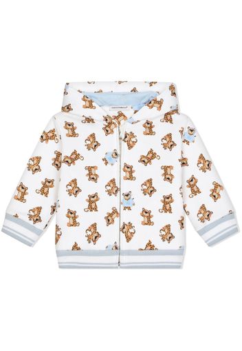 Dolce & Gabbana Kids Felpa con stampa - Bianco