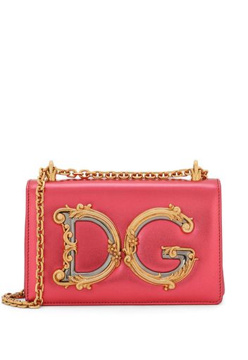 Dolce & Gabbana DG Girls leather crossbody bag - Rosa