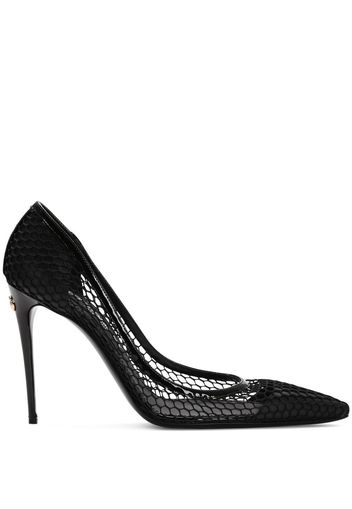 Dolce & Gabbana Pumps con dettaglio in rete - Nero