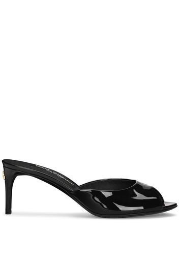 Dolce & Gabbana Mules con placca logo - Nero