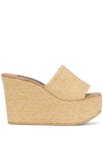 Dolce & Gabbana Espadrilles con zeppa - Toni neutri