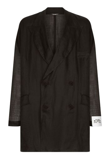 Dolce & Gabbana Blazer doppiopetto oversize - Nero