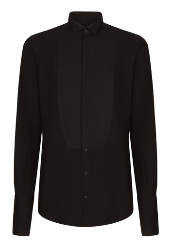 Dolce & Gabbana stand-up collar cotton shirt - Nero