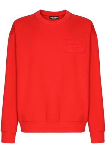 Dolce & Gabbana Maglione con applicazione - Rosso