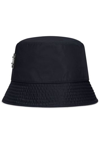 Dolce & Gabbana Cappello bucket con placca logo - Blu