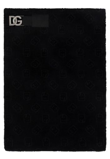 Dolce & Gabbana monogram cotton straight skirt - Nero