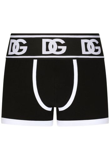 Dolce & Gabbana logo-waist cotton boxer briefs - Nero