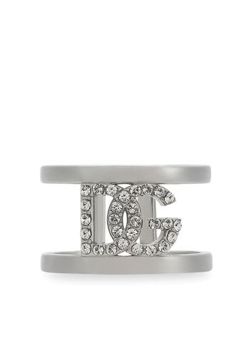 Dolce & Gabbana rhinestone cuff bracelet - Argento