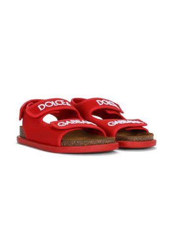 Dolce & Gabbana Kids Sandali con stampa - Rosso