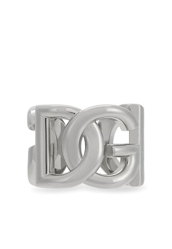 Dolce & Gabbana chunky logo ring - Argento