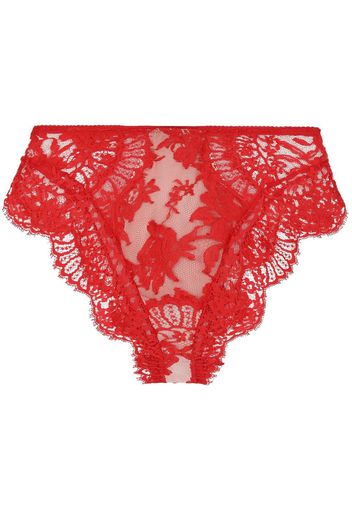 Dolce & Gabbana high-waisted lace briefs - Rosso