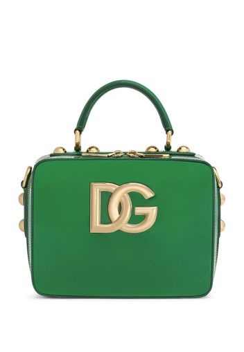 Dolce & Gabbana Borsa tote con placca logo - Verde