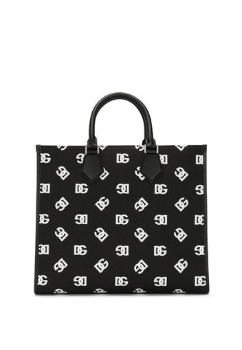 Dolce & Gabbana monogram-print tote bag - Nero