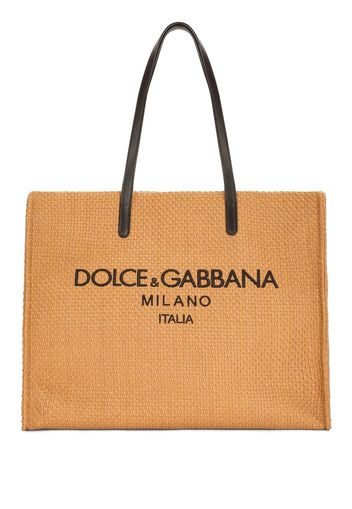 Dolce & Gabbana Borsa tote con ricamo - Toni neutri