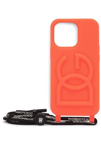 Dolce & Gabbana 3D-logo Iphone Pro Max case - Arancione