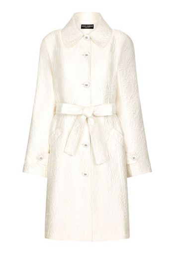 Dolce & Gabbana Trench con cintura - Bianco