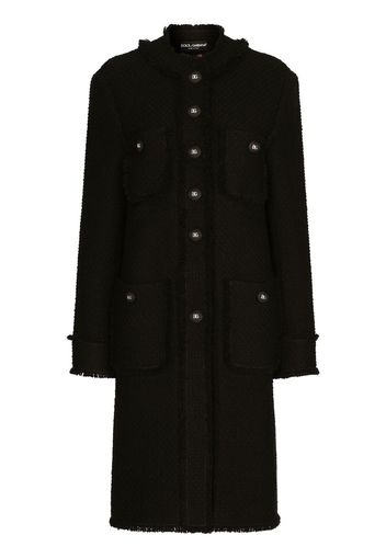 Dolce & Gabbana Cappotto con bottoni - Nero