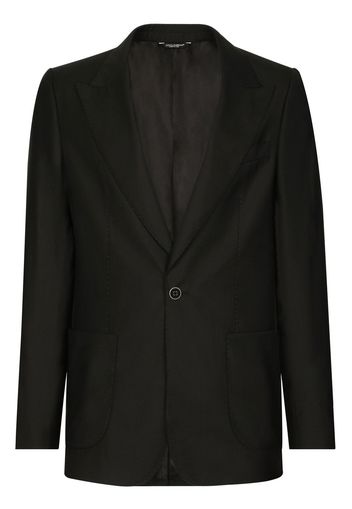 Dolce & Gabbana Blazer sartoriale con bottone singolo - Nero