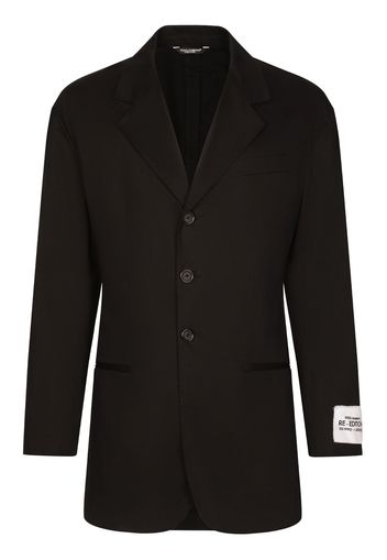 Dolce & Gabbana Blazer con logo - Nero