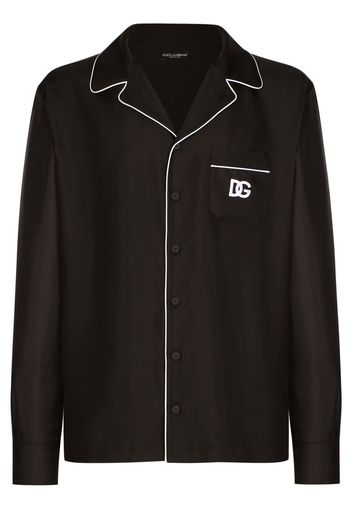 Dolce & Gabbana silk long-sleeve shirt - Nero