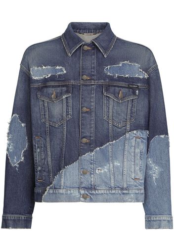 Dolce & Gabbana Giacca denim bicolore - Blu