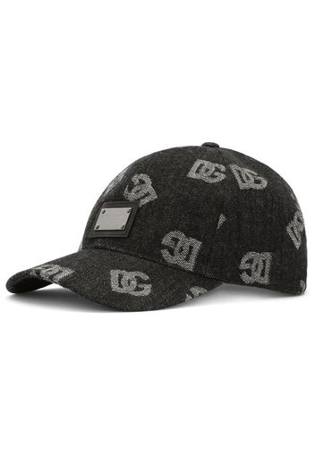 Dolce & Gabbana Cappello denim con stampa - Nero