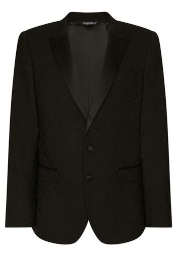 Dolce & Gabbana tailored jacquard suit - Nero