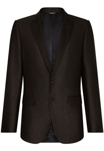 Dolce & Gabbana glittered single-breasted blazer - Nero