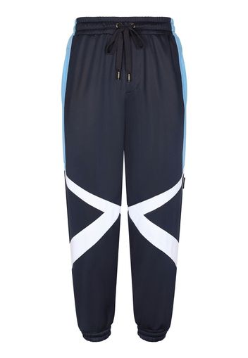 Dolce & Gabbana Pantaloni sportivi con design color-block - Blu