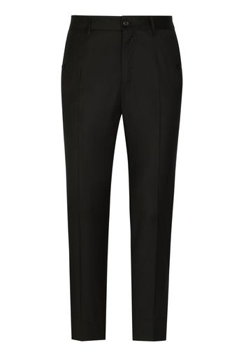 Dolce & Gabbana Pantaloni sartoriali con logo - Nero