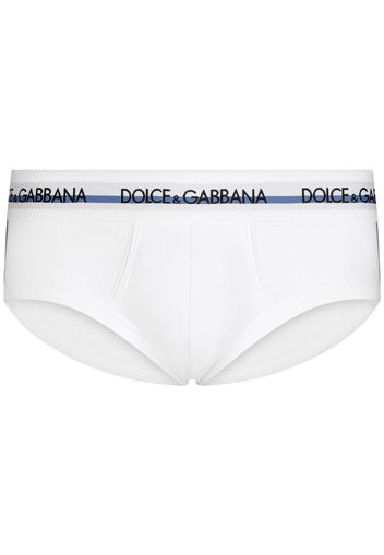 Dolce & Gabbana Slip con logo - Bianco