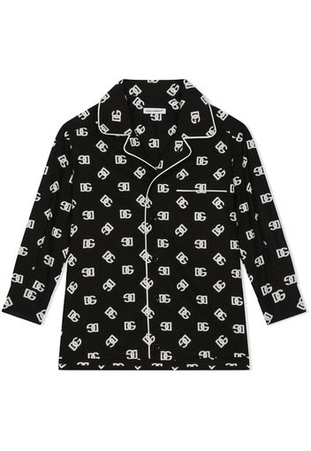 Dolce & Gabbana Kids Camicia con stampa - Nero