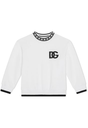 Dolce & Gabbana Kids Felpa con stampa - Bianco