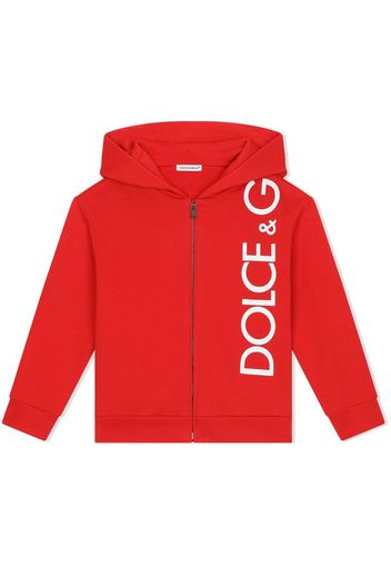 Dolce & Gabbana Kids Felpa con cappuccio - Rosso