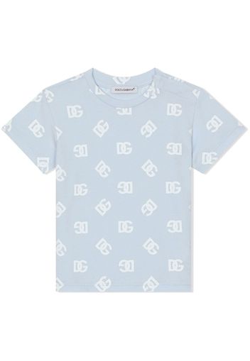 Dolce & Gabbana Kids T-shirt con stampa - Blu